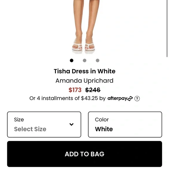 AU Tisha Dress in White NWT - Picture 6 of 6